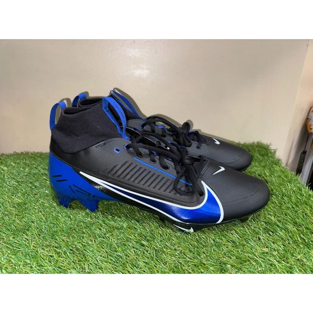 Mens 13.5 Nike Air Vapor Edge Pro 360 2 TB Football Cleats Black Blue FN7759-009